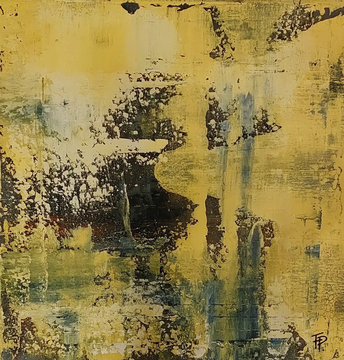 geel-stil-moment_acryl-op-canvas_frank-proot